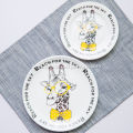 8 Inches Wholesale Ceramic Cartoon Animal Dinner Plates